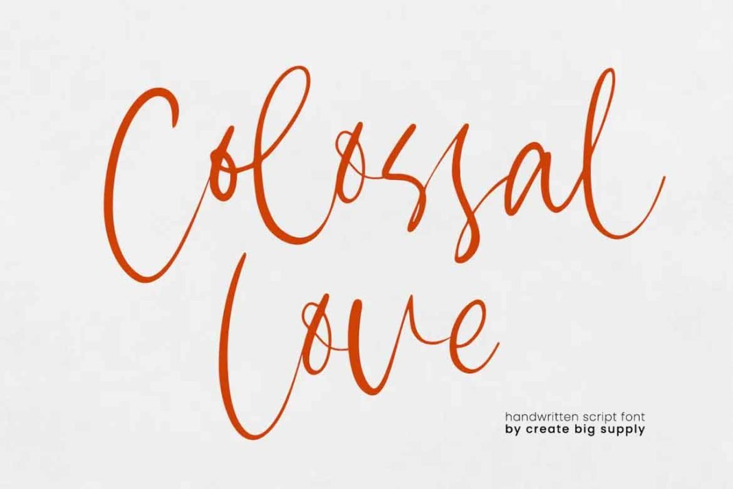 Colossal Love Font