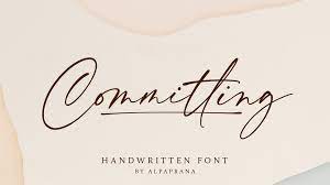 Committing Font
