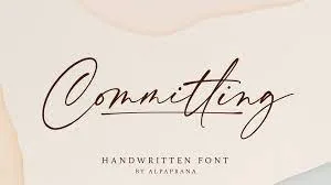Committing Font