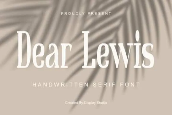 Dear Lewis Font