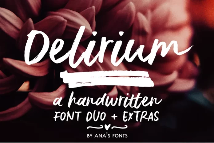 Delirium - A Brush Font