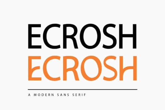 Ecrosh Font