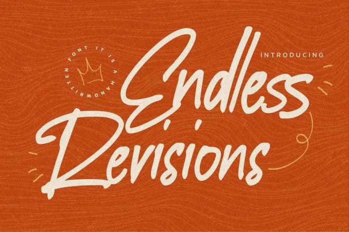 Endless Revisions Font