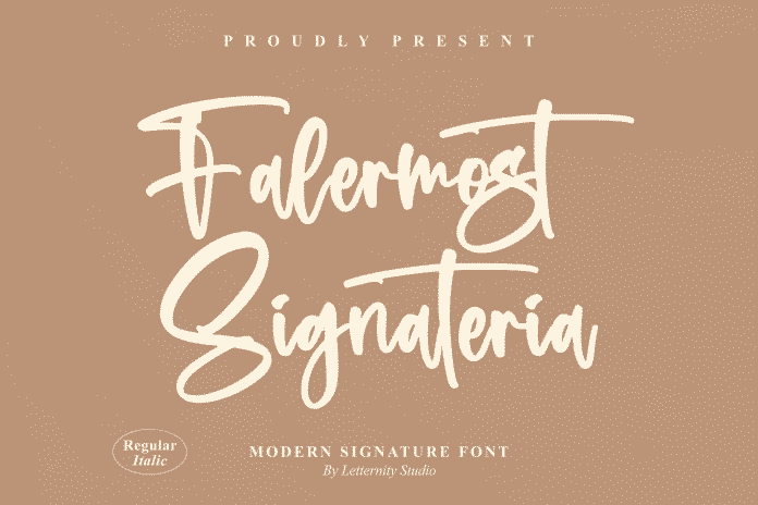 Falermost Signateria Font