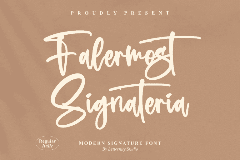 Falermost Signateria Font
