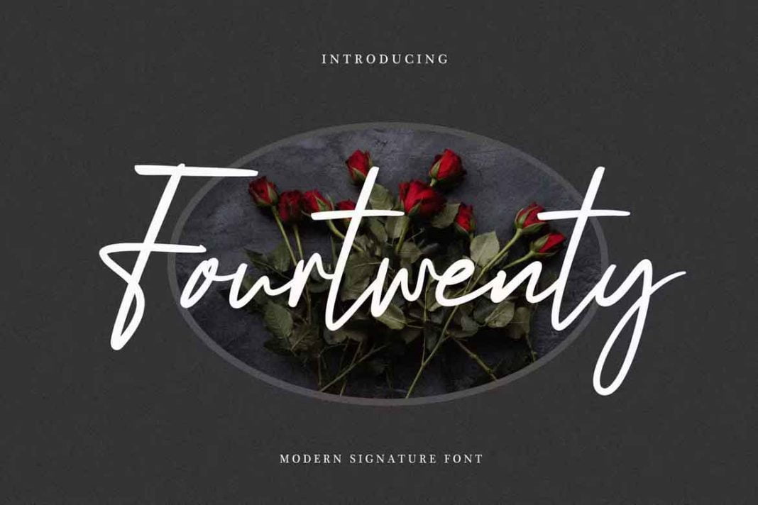 Fourtwenty Signature Font