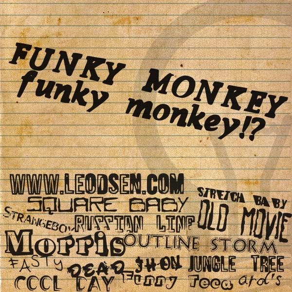 Funky Monkey Font