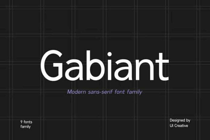 Gabiant Sans Serif Font