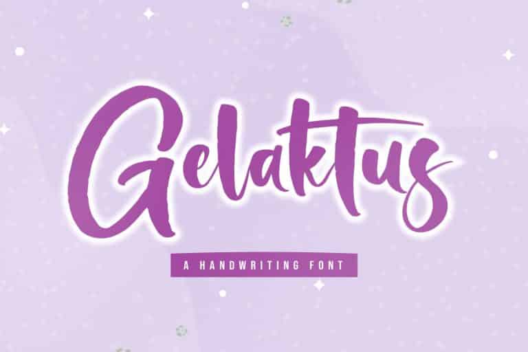 Gelaktus Script Font