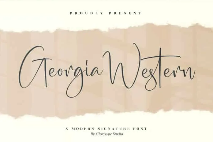 Georgia Western Script Font