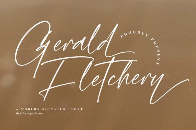 Gerald Fletchery Script Font
