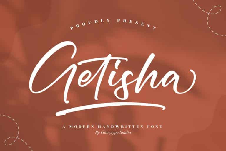 Getisha Script Font