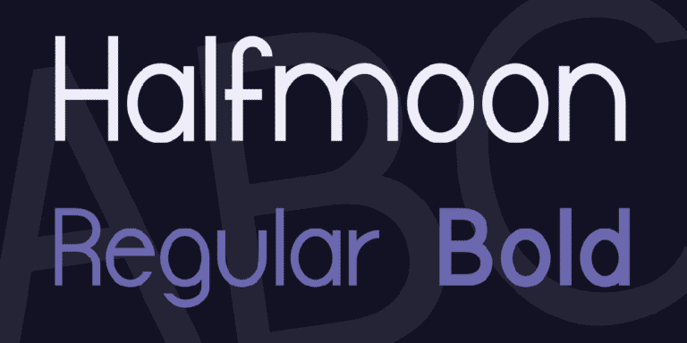 Halfmoon Font