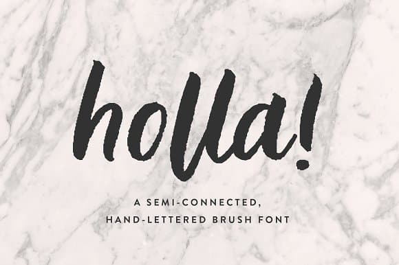Holla Script Brush Font