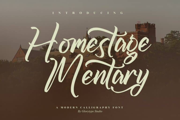 Homestage Mentary Script Font