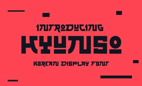 Hyunso Korean Display Font