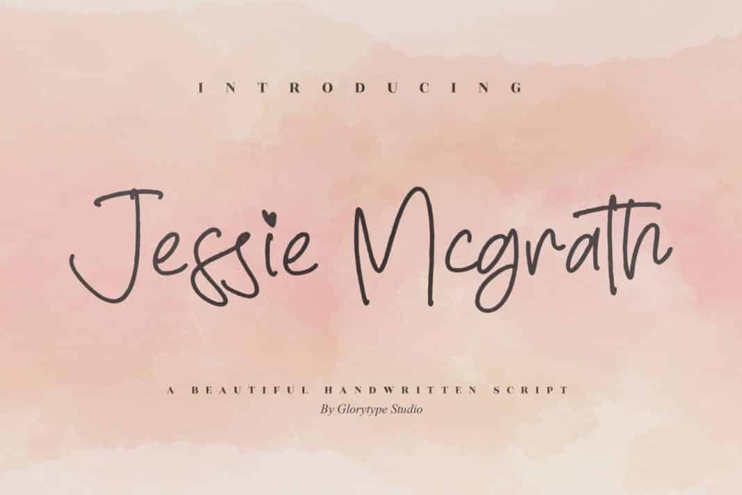 Jessie Mcgrath Script Font