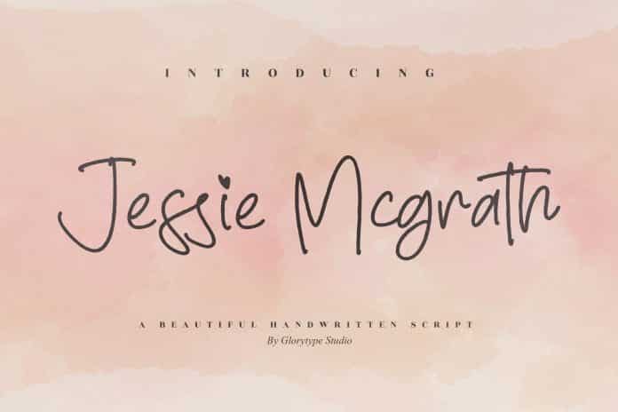 Jessie Mcgrath Script Font