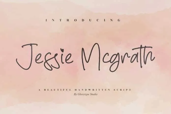 Jessie Mcgrath Script Font