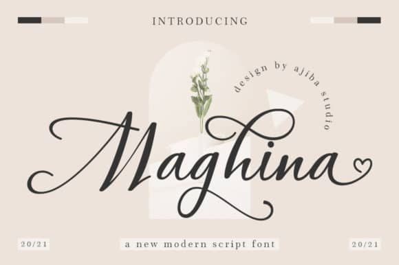 Maghina Sript Font