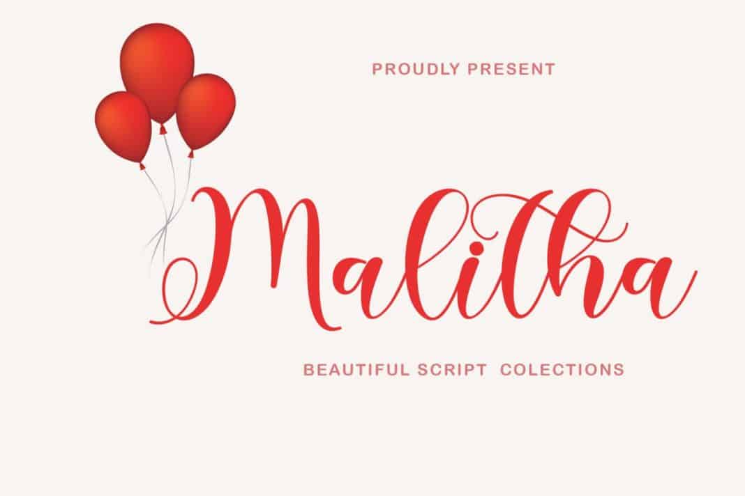 Malitha Script Font