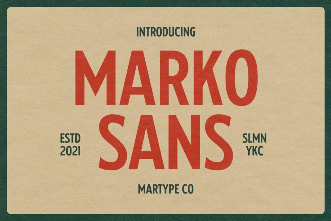 Marko Display Sans Font