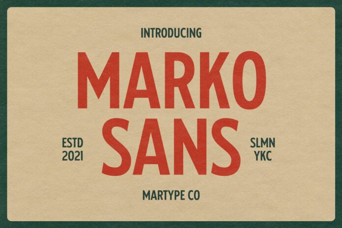 Marko Display Sans Font
