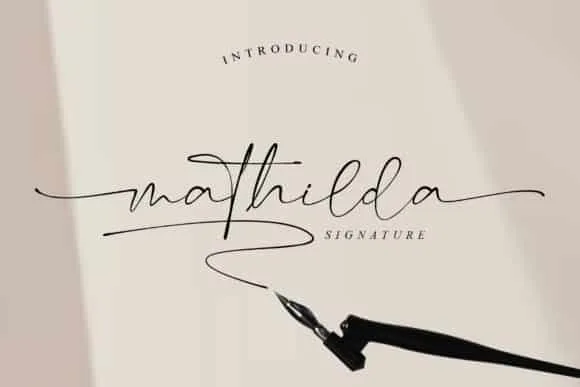 Mathilda Signature Script Font