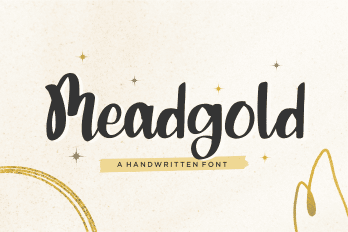 Meadgold Script Font
