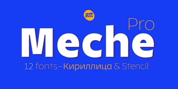 Meche Pro Font Family