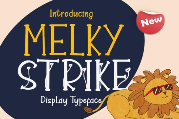 Melky Strike Font