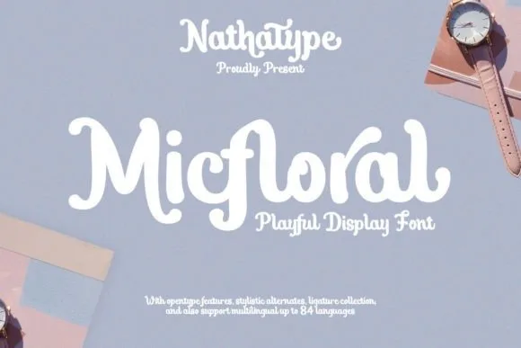 Micfloral Font