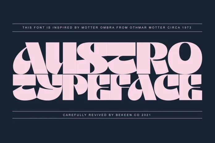 Modern Vintage Display Font