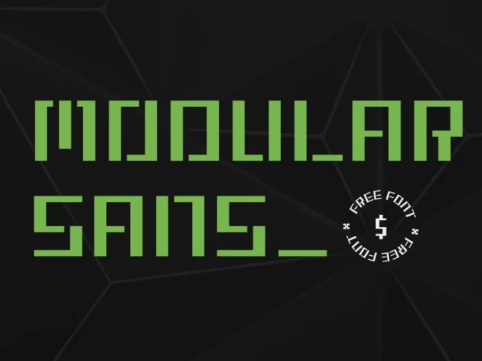 Modular Sans - Stencil Style Sans-Serif Font