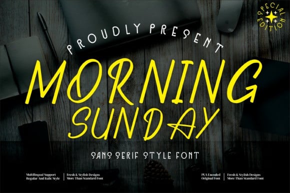 Morning Sunday Font