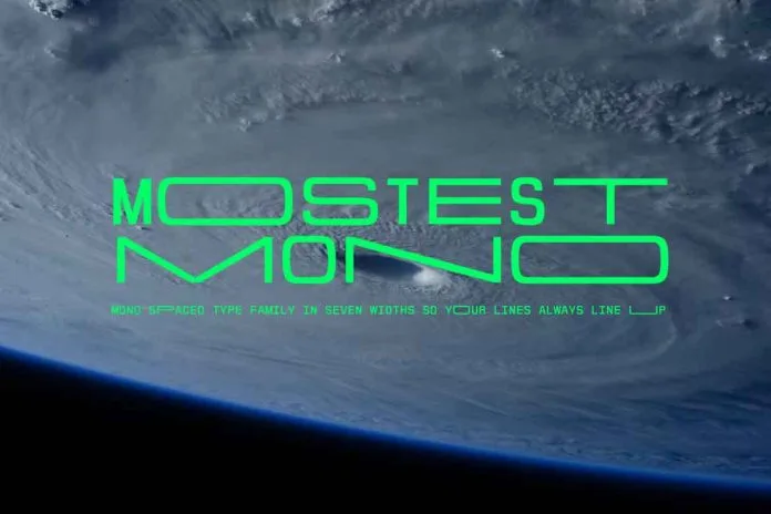 Mostest Mono Spaced Font