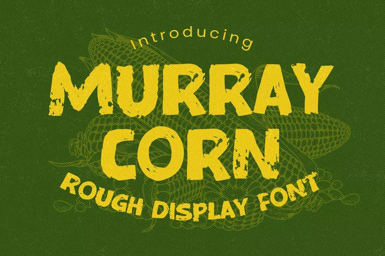 Murray Corn - Rough Display Font