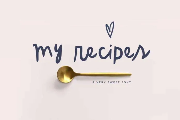 My Recipes Font