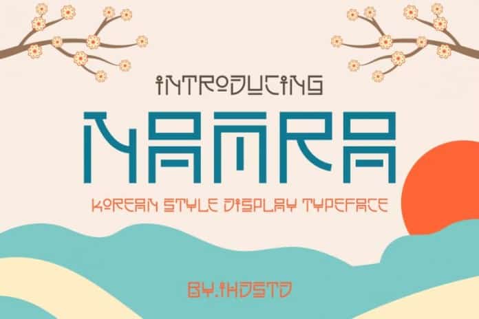 Namra Korean Style Display Typeface