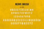 Nerve Brush Font