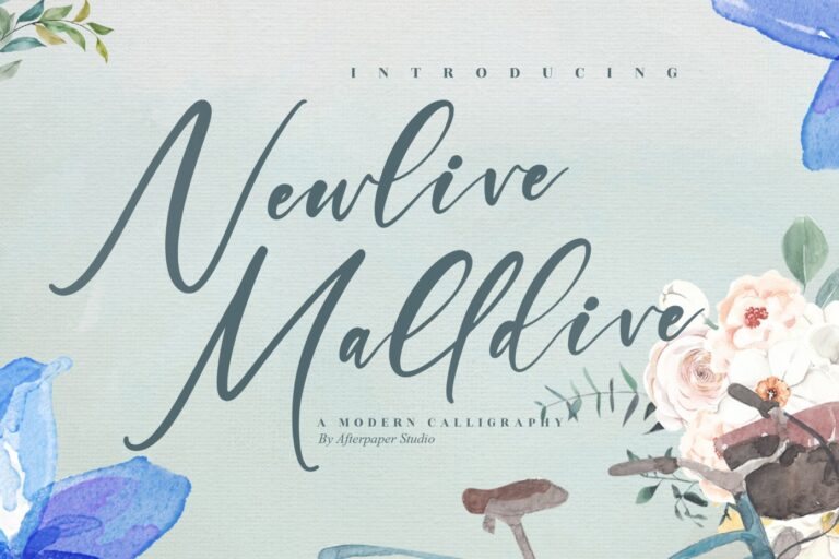 Newlive Malldive Script Font