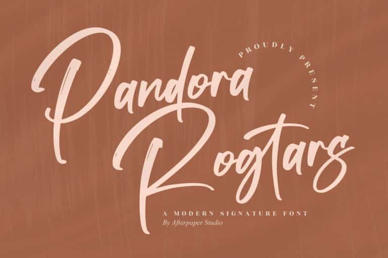 Pandora Rogtars Script Font