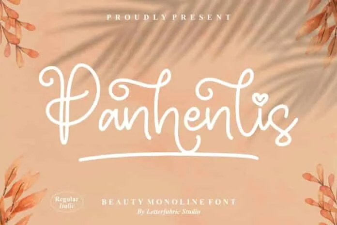 Panhenlis – Beauty Monoline Font