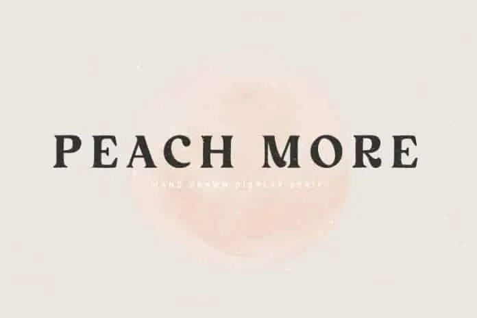 Peach More Display Font