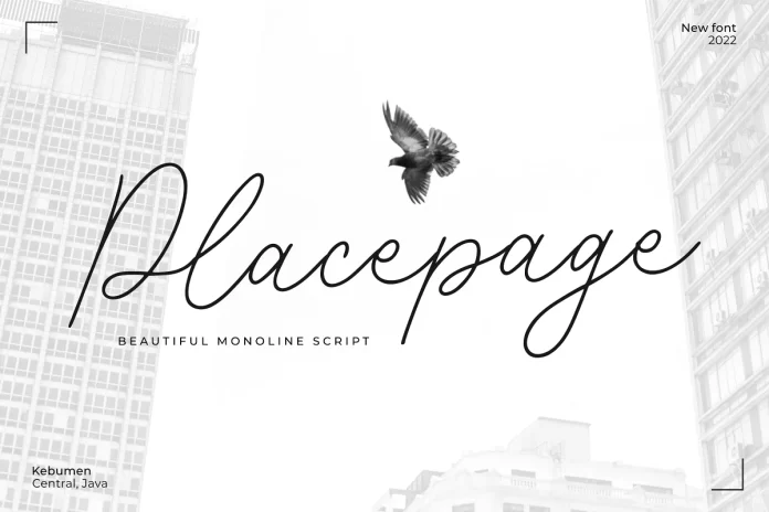 Placepage Handwritten Font