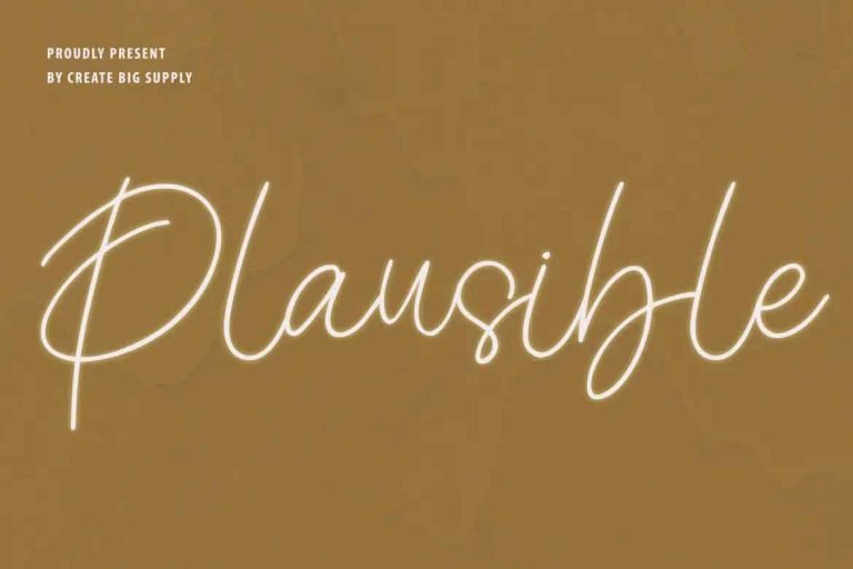 Plausible Font