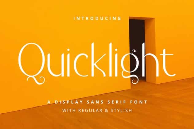 Quicklight - Advertisement Font
