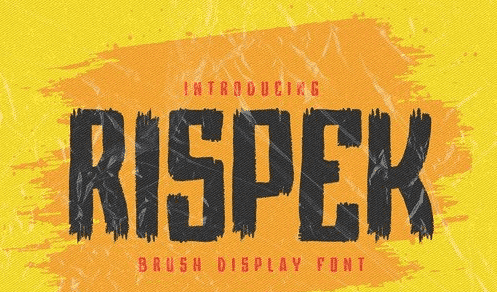 RISPEK - Brush Display Font