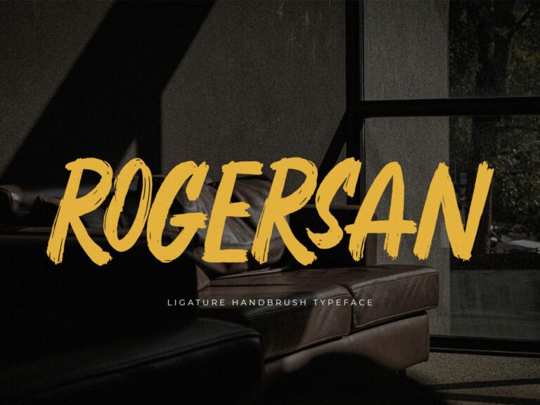 Rogersan - Brush Font
