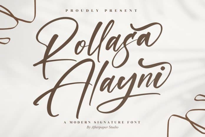 Rollasa Alayni Script Font